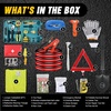 image:imageNilight Car Emergency Kit with Jumper Cable First Aid Kit Safety Assistance Tools for Travel Camping Outdoor Cars Truck SUV RV Roadside Essentials with Flash LightEssential KitTool Set