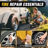image:imageNilight Car Emergency Kit with Jumper Cable First Aid Kit Safety Assistance Tools for Travel Camping Outdoor Cars Truck SUV RV Roadside Essentials with Flash LightEssential KitAir CompressorTire Fuse kit