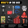 image:imageNilight Car Emergency Kit with Jumper Cable First Aid Kit Safety Assistance Tools for Travel Camping Outdoor Cars Truck SUV RV Roadside Essentials with Flash LightEssential KitAir Compressor