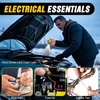 image:imageNilight Car Emergency Kit with Jumper Cable First Aid Kit Safety Assistance Tools for Travel Camping Outdoor Cars Truck SUV RV Roadside Essentials with Flash LightEssential KitAir CompressorTire Fuse kit