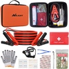 image:imageNilight Car Emergency Kit with Jumper Cable First Aid Kit Safety Assistance Tools for Travel Camping Outdoor Cars Truck SUV RV Roadside Essentials with Flash LightBasic Essential Kit