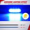 image:imageNilight 10 Pack 63 Inch Rectangle Red Side Marker Lights 12 LED 3 Functions HighLowStrobe IP67 Waterproof Stainless Steel Chrome Bezel 12V Surface Mount for Truck Trailer RV SUV BoatBlue