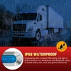 image:imageNilight 10 Pack 63 Inch Rectangle Red Side Marker Lights 12 LED 3 Functions HighLowStrobe IP67 Waterproof Stainless Steel Chrome Bezel 12V Surface Mount for Truck Trailer RV SUV BoatBlue
