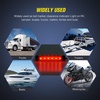 image:imageNilight 10 Pack 63 Inch Rectangle Red Side Marker Lights 12 LED 3 Functions HighLowStrobe IP67 Waterproof Stainless Steel Chrome Bezel 12V Surface Mount for Truck Trailer RV SUV BoatRed