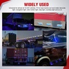 image:imageNilight 10 Pack 63 Inch Rectangle Red Side Marker Lights 12 LED 3 Functions HighLowStrobe IP67 Waterproof Stainless Steel Chrome Bezel 12V Surface Mount for Truck Trailer RV SUV BoatBlue
