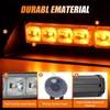 image:imageNilight 8LED Green White Traffic Advisor Strobe Light Bar with Vacuum Suction Emergency Dash Warning Hazard Safety Flashing Lights FrontRear Windshield Visor for Truck Police Construction VehiclesAmber