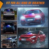 image:imageNilight 8LED Green White Traffic Advisor Strobe Light Bar with Vacuum Suction Emergency Dash Warning Hazard Safety Flashing Lights FrontRear Windshield Visor for Truck Police Construction VehiclesBlue White