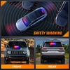 image:imageNilight 8LED Green White Traffic Advisor Strobe Light Bar with Vacuum Suction Emergency Dash Warning Hazard Safety Flashing Lights FrontRear Windshield Visor for Truck Police Construction VehiclesRed Blue