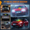 image:imageNilight 8LED Green White Traffic Advisor Strobe Light Bar with Vacuum Suction Emergency Dash Warning Hazard Safety Flashing Lights FrontRear Windshield Visor for Truck Police Construction VehiclesAmber Green