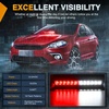 image:imageNilight 8LED Green White Traffic Advisor Strobe Light Bar with Vacuum Suction Emergency Dash Warning Hazard Safety Flashing Lights FrontRear Windshield Visor for Truck Police Construction VehiclesRed White