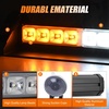 image:imageNilight 8LED Green White Traffic Advisor Strobe Light Bar with Vacuum Suction Emergency Dash Warning Hazard Safety Flashing Lights FrontRear Windshield Visor for Truck Police Construction VehiclesAmber White