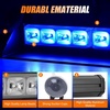 image:imageNilight 8LED Green White Traffic Advisor Strobe Light Bar with Vacuum Suction Emergency Dash Warning Hazard Safety Flashing Lights FrontRear Windshield Visor for Truck Police Construction VehiclesBlue
