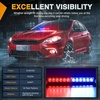 image:imageNilight 8LED Green White Traffic Advisor Strobe Light Bar with Vacuum Suction Emergency Dash Warning Hazard Safety Flashing Lights FrontRear Windshield Visor for Truck Police Construction VehiclesRed Blue