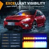 image:imageNilight 8LED Green White Traffic Advisor Strobe Light Bar with Vacuum Suction Emergency Dash Warning Hazard Safety Flashing Lights FrontRear Windshield Visor for Truck Police Construction VehiclesAmber Blue