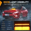 image:imageNilight 8LED Green White Traffic Advisor Strobe Light Bar with Vacuum Suction Emergency Dash Warning Hazard Safety Flashing Lights FrontRear Windshield Visor for Truck Police Construction VehiclesAmber