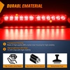 image:imageNilight 8LED Green White Traffic Advisor Strobe Light Bar with Vacuum Suction Emergency Dash Warning Hazard Safety Flashing Lights FrontRear Windshield Visor for Truck Police Construction VehiclesRed