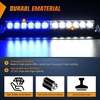 image:imageNilight 8LED Green White Traffic Advisor Strobe Light Bar with Vacuum Suction Emergency Dash Warning Hazard Safety Flashing Lights FrontRear Windshield Visor for Truck Police Construction VehiclesBlue White