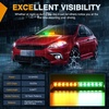 image:imageNilight 8LED Green White Traffic Advisor Strobe Light Bar with Vacuum Suction Emergency Dash Warning Hazard Safety Flashing Lights FrontRear Windshield Visor for Truck Police Construction VehiclesAmber Green