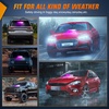 image:imageNilight 8LED Green White Traffic Advisor Strobe Light Bar with Vacuum Suction Emergency Dash Warning Hazard Safety Flashing Lights FrontRear Windshield Visor for Truck Police Construction VehiclesPurple White