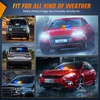 image:imageNilight 8LED Green White Traffic Advisor Strobe Light Bar with Vacuum Suction Emergency Dash Warning Hazard Safety Flashing Lights FrontRear Windshield Visor for Truck Police Construction VehiclesAmber Blue