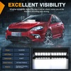 image:imageNilight 8LED Green White Traffic Advisor Strobe Light Bar with Vacuum Suction Emergency Dash Warning Hazard Safety Flashing Lights FrontRear Windshield Visor for Truck Police Construction VehiclesWhite