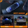 image:imageNilight 8LED Green White Traffic Advisor Strobe Light Bar with Vacuum Suction Emergency Dash Warning Hazard Safety Flashing Lights FrontRear Windshield Visor for Truck Police Construction VehiclesBlue White