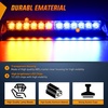 image:imageNilight 8LED Green White Traffic Advisor Strobe Light Bar with Vacuum Suction Emergency Dash Warning Hazard Safety Flashing Lights FrontRear Windshield Visor for Truck Police Construction VehiclesAmber Blue