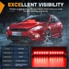 image:imageNilight 8LED Green White Traffic Advisor Strobe Light Bar with Vacuum Suction Emergency Dash Warning Hazard Safety Flashing Lights FrontRear Windshield Visor for Truck Police Construction VehiclesRed