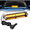 image:imageNilight 8LED Green White Traffic Advisor Strobe Light Bar with Vacuum Suction Emergency Dash Warning Hazard Safety Flashing Lights FrontRear Windshield Visor for Truck Police Construction VehiclesAmber