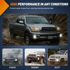 image:imageNilight LED Fog Light Assembly Compatible with 2014 2015 2016 2017 2018 2019 2020 2021 Toyota Tundra Fog Lamps with DRL Clear Lens Driver and Passenger Side20012007 Sequoia20002006 Tundra Clear