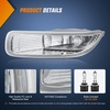 image:imageNilight LED Fog Light Assembly Compatible with 2014 2015 2016 2017 2018 2019 2020 2021 Toyota Tundra Fog Lamps with DRL Clear Lens Driver and Passenger SideClear