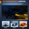 image:imageNilight LED Fog Light Assembly Compatible with 2014 2015 2016 2017 2018 2019 2020 2021 Toyota Tundra Fog Lamps with DRL Clear Lens Driver and Passenger Side20162023 Toyota Tacoma Amber