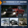 image:imageNilight LED Fog Light Assembly Compatible with 2014 2015 2016 2017 2018 2019 2020 2021 Toyota Tundra Fog Lamps with DRL Clear Lens Driver and Passenger Side20072013 Tundra20082011 Sequoia Clear