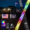image:imageNilight LED Whip Light 1PC 3FT Spiral RGB Antenna Whips with Spring Base AppRemote Control DIY Chasing Patterns Brake amp Reverse Lights for Side by Side ATV UTV RZR CanAm Buggy JeepRGBQuick Connect Base w Spring