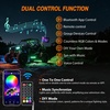 image:imageNilight LED Whip Light 1PC 3FT Spiral RGB Antenna Whips with Spring Base AppRemote Control DIY Chasing Patterns Brake amp Reverse Lights for Side by Side ATV UTV RZR CanAm Buggy JeepRGBQuick Connect Base w Spring