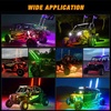 image:imageNilight LED Whip Light 1PC 3FT Spiral RGB Antenna Whips with Spring Base AppRemote Control DIY Chasing Patterns Brake amp Reverse Lights for Side by Side ATV UTV RZR CanAm Buggy JeepRGBQuick Connect Base
