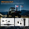 image:imageNilight LED Whip Light 1PC 3FT Spiral RGB Antenna Whips with Spring Base AppRemote Control DIY Chasing Patterns Brake amp Reverse Lights for Side by Side ATV UTV RZR CanAm Buggy JeepRGBQuick Connect Base w Spring
