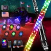image:imageNilight LED Whip Light 1PC 3FT Spiral RGB Antenna Whips with Spring Base AppRemote Control DIY Chasing Patterns Brake amp Reverse Lights for Side by Side ATV UTV RZR CanAm Buggy JeepRGBQuick Connect Base