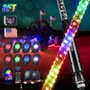 image:imageNilight LED Whip Light 1PC 3FT Spiral RGB Antenna Whips with Spring Base AppRemote Control DIY Chasing Patterns Brake amp Reverse Lights for Side by Side ATV UTV RZR CanAm Buggy JeepRGBQuick Connect Base