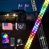 image:imageNilight LED Whip Light 1PC 3FT Spiral RGB Antenna Whips with Spring Base AppRemote Control DIY Chasing Patterns Brake amp Reverse Lights for Side by Side ATV UTV RZR CanAm Buggy JeepRGBQuick Connect Base w Spring