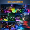 image:imageNilight LED Whip Light 1PC 3FT Spiral RGB Antenna Whips with Spring Base AppRemote Control DIY Chasing Patterns Brake amp Reverse Lights for Side by Side ATV UTV RZR CanAm Buggy JeepRGBQuick Connect Base