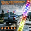 image:imageNilight LED Whip Light 1PC 3FT Spiral RGB Antenna Whips with Spring Base AppRemote Control DIY Chasing Patterns Brake amp Reverse Lights for Side by Side ATV UTV RZR CanAm Buggy JeepRGBQuick Connect Base w Spring