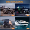 image:imageNilight LED Whip Light 1PC 3FT Spiral RGB Antenna Whips with Spring Base AppRemote Control DIY Chasing Patterns Brake amp Reverse Lights for Side by Side ATV UTV RZR CanAm Buggy JeepRGBQuick Connect Base w Spring