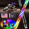 image:imageNilight LED Whip Light 1PC 3FT Spiral RGB Antenna Whips with Spring Base AppRemote Control DIY Chasing Patterns Brake amp Reverse Lights for Side by Side ATV UTV RZR CanAm Buggy JeepRGBQuick Connect Base