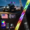 image:imageNilight LED Whip Light 1PC 3FT Spiral RGB Antenna Whips with Spring Base AppRemote Control DIY Chasing Patterns Brake amp Reverse Lights for Side by Side ATV UTV RZR CanAm Buggy JeepRGBQuick Connect Base w Spring
