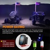 image:imageNilight LED Whip Light 1PC 3FT Spiral RGB Antenna Whips with Spring Base AppRemote Control DIY Chasing Patterns Brake amp Reverse Lights for Side by Side ATV UTV RZR CanAm Buggy JeepRGBQuick Connect Base