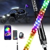 image:imageNilight LED Whip Light 1PC 3FT Spiral RGB Antenna Whips with Spring Base AppRemote Control DIY Chasing Patterns Brake amp Reverse Lights for Side by Side ATV UTV RZR CanAm Buggy JeepRGBQuick Connect Base