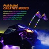 image:imageNilight LED Whip Light 1PC 3FT Spiral RGB Antenna Whips with Spring Base AppRemote Control DIY Chasing Patterns Brake amp Reverse Lights for Side by Side ATV UTV RZR CanAm Buggy JeepRGBQuick Connect Base