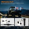 image:imageNilight LED Whip Light 1PC 3FT Spiral RGB Antenna Whips with Spring Base AppRemote Control DIY Chasing Patterns Brake amp Reverse Lights for Side by Side ATV UTV RZR CanAm Buggy JeepRGBQuick Connect Base w Spring