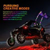 image:imageNilight LED Whip Light 1PC 3FT Spiral RGB Antenna Whips with Spring Base AppRemote Control DIY Chasing Patterns Brake amp Reverse Lights for Side by Side ATV UTV RZR CanAm Buggy JeepRGBQuick Connect Base